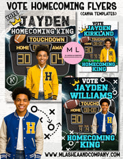 Canva Vote Homecoming Flyer Templates