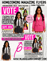 Homecoming Magazine Flyer Templates