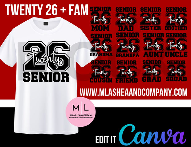 CANVA Twenty-26 + Family Template Bundle