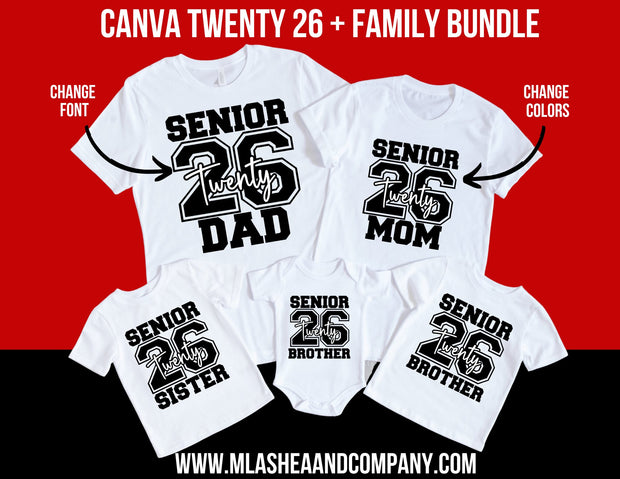 CANVA Twenty-26 + Family Template Bundle