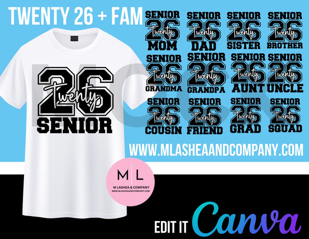 CANVA Twenty-26 + Family Template Bundle