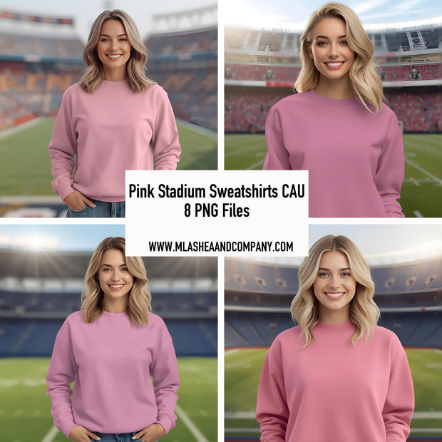 Pink Stadium Sweatshirt Mocks CAU (PNG)