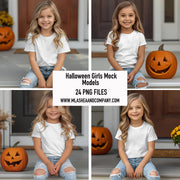 Halloween Girl Mock Models (PNG)