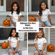 Halloween Girl Mock Models (PNG)