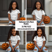 Halloween Girl Mock Models (PNG)
