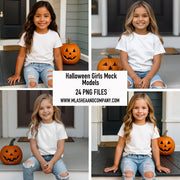Halloween Girl Mock Models (PNG)