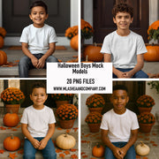 Halloween Boy Mock Models (PNG)