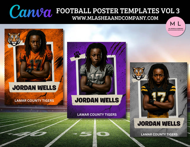 CANVA Football Poster Templates