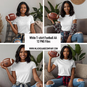 White T-shirt Football Models AA (PNG)