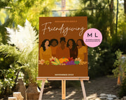 Canva Friendsgiving Welcome Sign Templates
