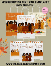 Canva Friendsgiving Gift Bag Templates