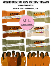 Canva Friendsgiving Rice Krispy Treat Templates