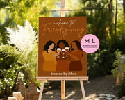 Canva Friendsgiving Welcome Sign Templates