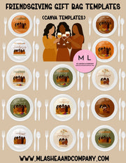 Canva Friendsgiving Plate Insert Templates