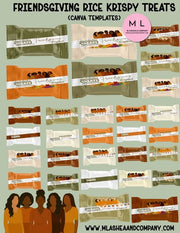Canva Friendsgiving Rice Krispy Treat Templates