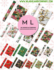 CANVA Custom Christmas Family Wrapping Paper Templates