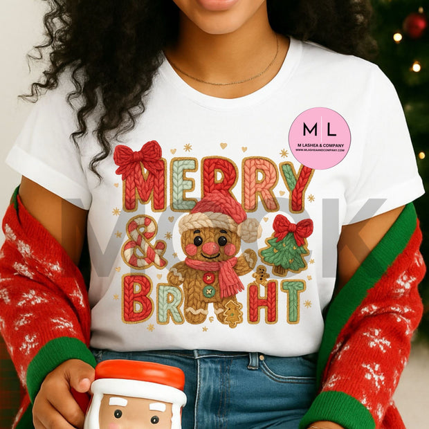 Faux Yarn Christmas Designs PNG Bundle