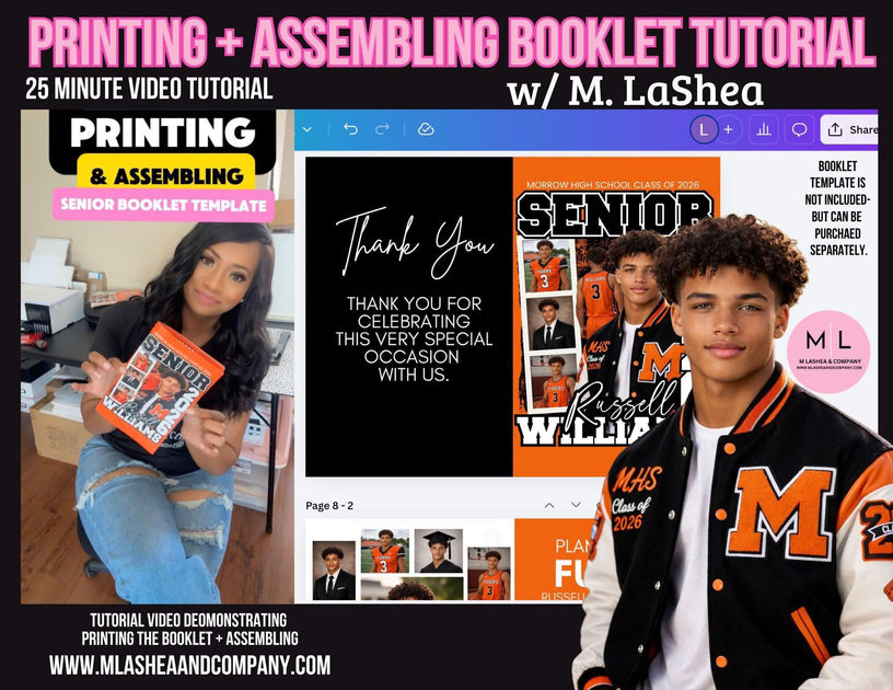 Senior Grad Booklet Full Tutorial Bundle (Canva Training) – M LaShea ...