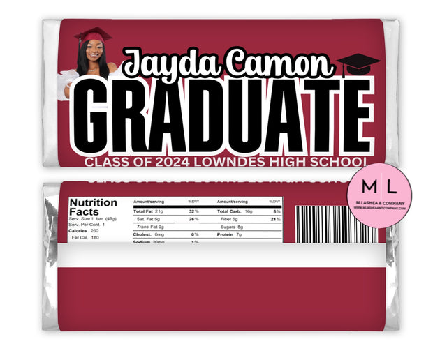 GRAD CHOCOLATE BAR CANVA TEMPLATE BUNDLE