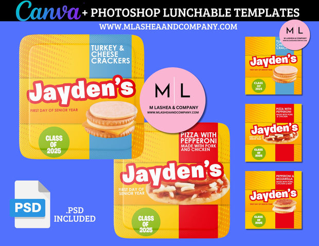 CANVA + Photoshop Lunch Template
