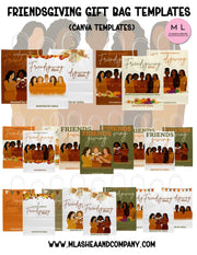 Canva Friendsgiving Gift Bag Templates
