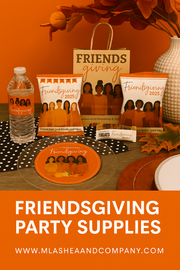 🧡 Friendsgiving Party Complete Template Bundle — Editable Canva Templates