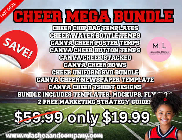 Cheer Mega Bundle – Templates, Mockups & Marketing Guides