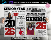 CANVA Full Senior Promotion Newspaper Template