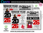 CANVA Full Senior Promotion Newspaper Template