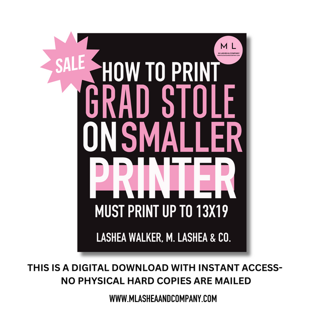 INSTRUCTIONS: HOW TO PRINT STOLE TEMPLATE ON SMALLER PRINTER