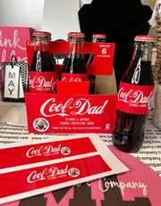 Cool Dad Glass Bottle Wrapper Set