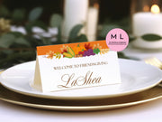 Canva Friendsgiving Place Card Templates