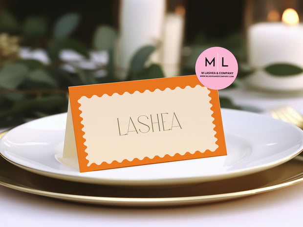 Canva Friendsgiving Place Card Templates