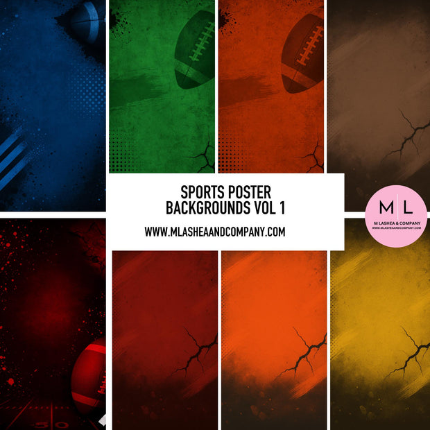 Sports Poster Backgrounds Vol 1 (PNG)