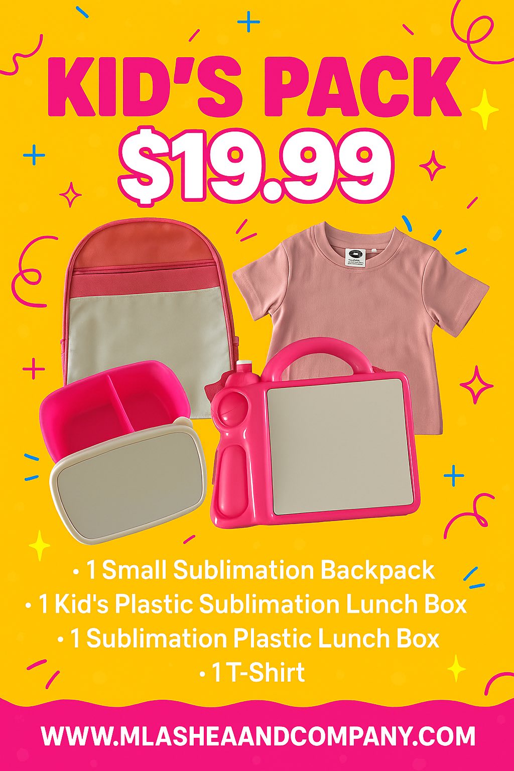 Sublimation Kid’s Pack – M LaShea & Company