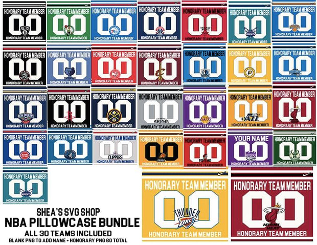 NBA Pillowcase SVGs Bundle