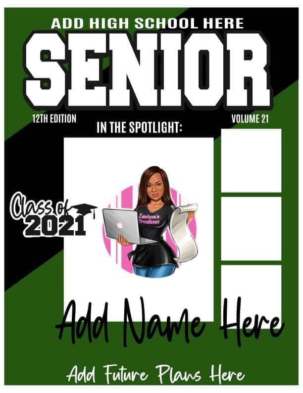 Senior Magazine SVG Template