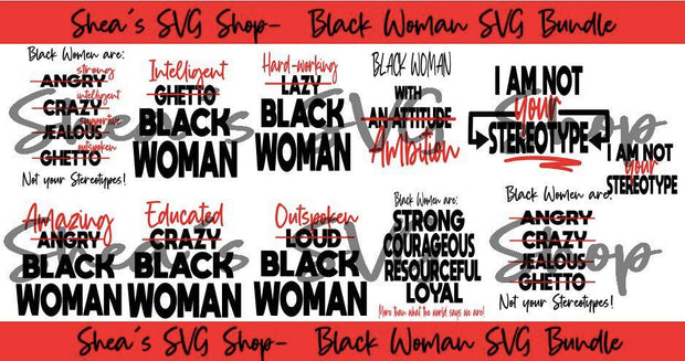 Black Woman SVG Bundle