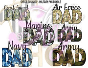 Military Dad PNG Bundle