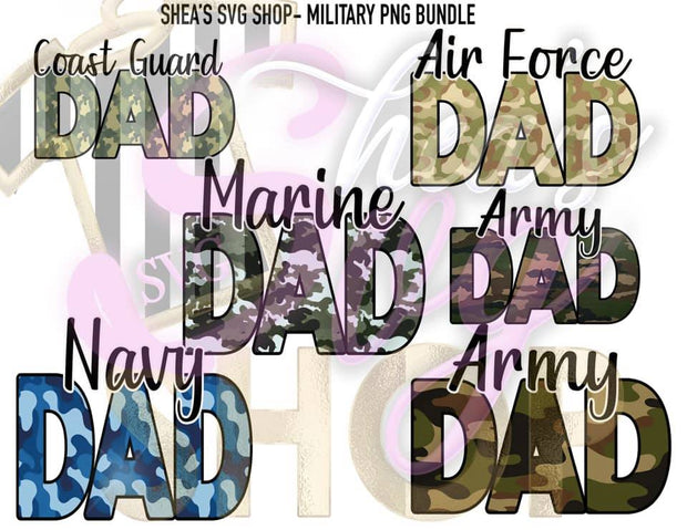 Military Dad PNG Bundle