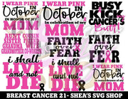 Breast Cancer 21 SVG Bundle plus mocks shown