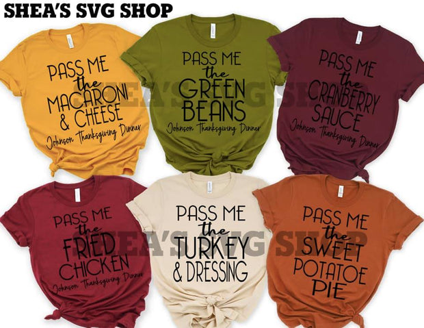 Pass Me Thanksgiving SVG Bundle Plus Mocks Shown