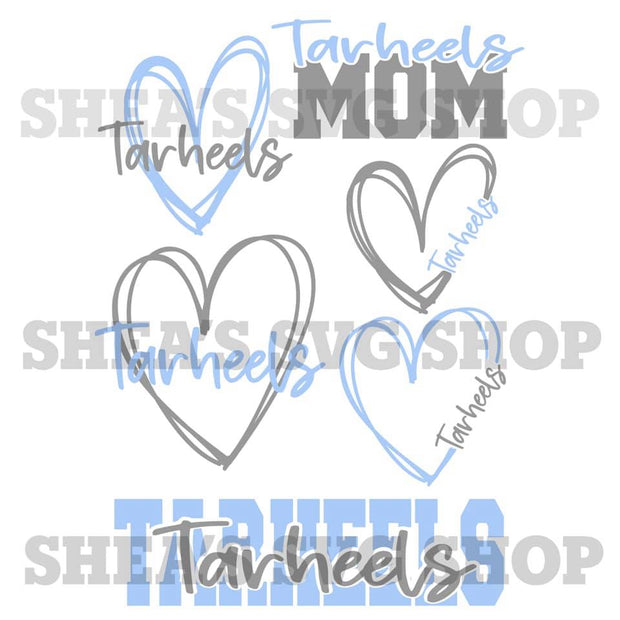 Tarheels Mascot SVG Bundle