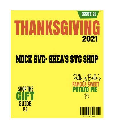 Thanksgiving Magazine Template 2021 plus mocks shown