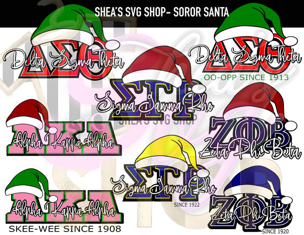 Soror Santa SVG Bundle Plus Mocks Shown