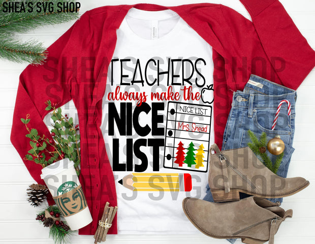 Merry Teacher SVG Bundle Plus Mocks Shown