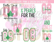 Pink & Green SVG Bundle Plus Mocks Shown