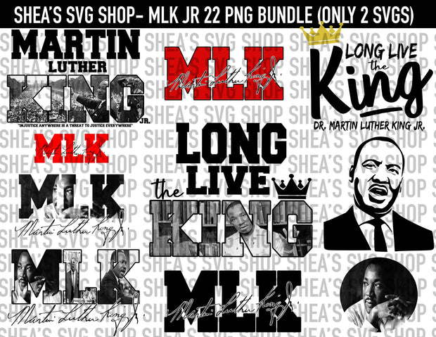 MLK 22 PNG Bundle Plus Mocks Shown