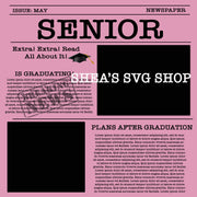 Senior Newspaper Photoshop Template