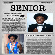 Senior Newspaper Photoshop Template